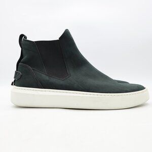 Buscemi Black Leather High Top Sneakers boot Men Size EU 47 Casual Italy